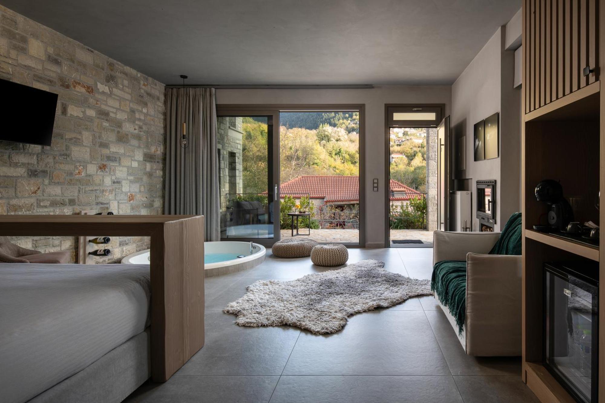 Evora Luxury Suites Mega Chorio Ngoại thất bức ảnh